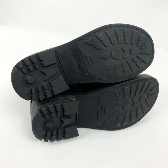 XOXO Womens Dharma Fashion Boot 5M Black Stud Buckle Strap Ankle Booties NWOB - Picture 10 of 11